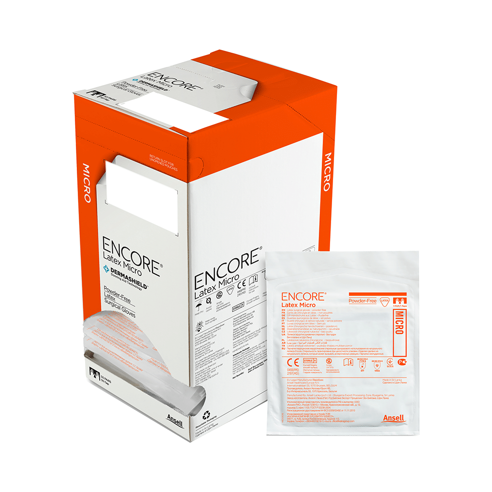 Ansell Encore Latex Micro Powder Free Surgical Glove 6.5 - Image 10