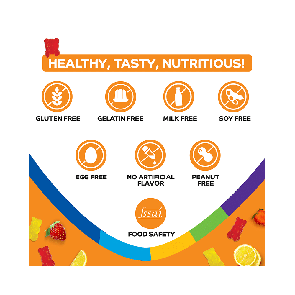 Health OK Multivitamin and Multimineral Gummies | For Normal Growth, Bones & Immunity - Image 6