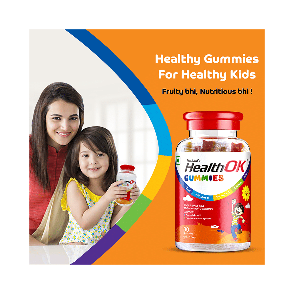 Health OK Multivitamin and Multimineral Gummies | For Normal Growth, Bones & Immunity - Image 5