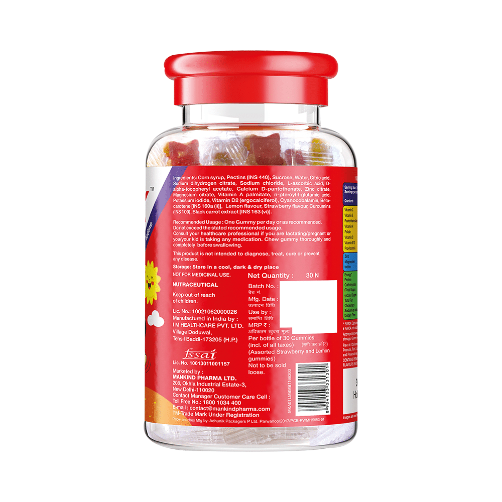 Health OK Multivitamin and Multimineral Gummies | For Normal Growth, Bones & Immunity - Image 2
