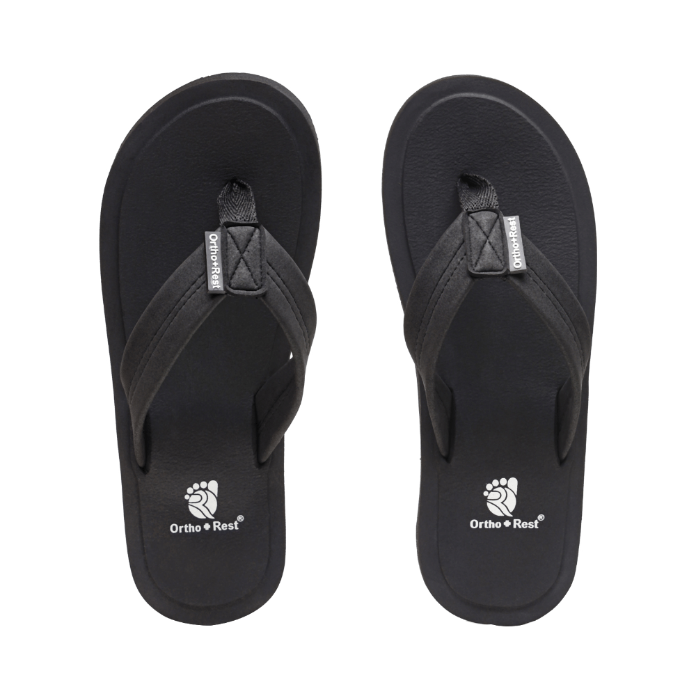Ortho + Rest M557 Soft and Comfortable Flip Flop for Men Black 7 - Image 2