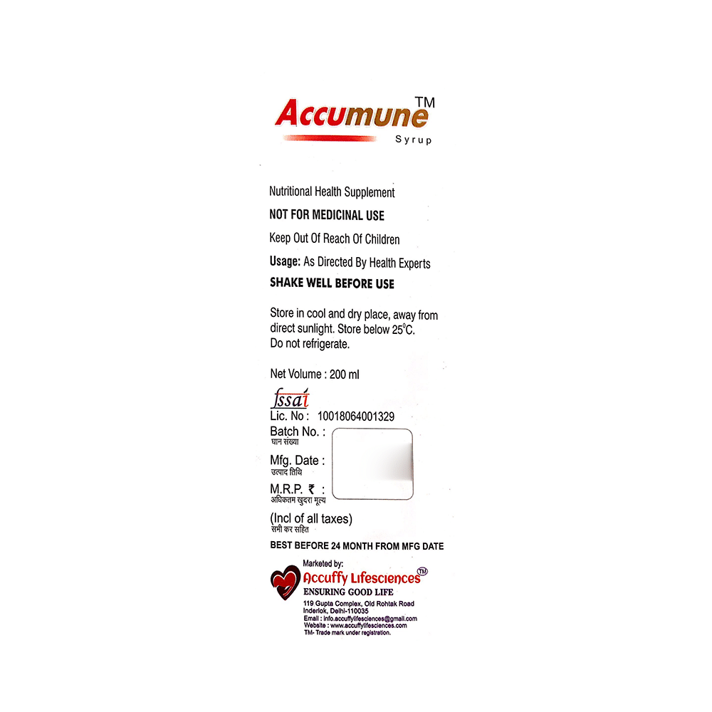 Accumune Syrup Orange - Image 2