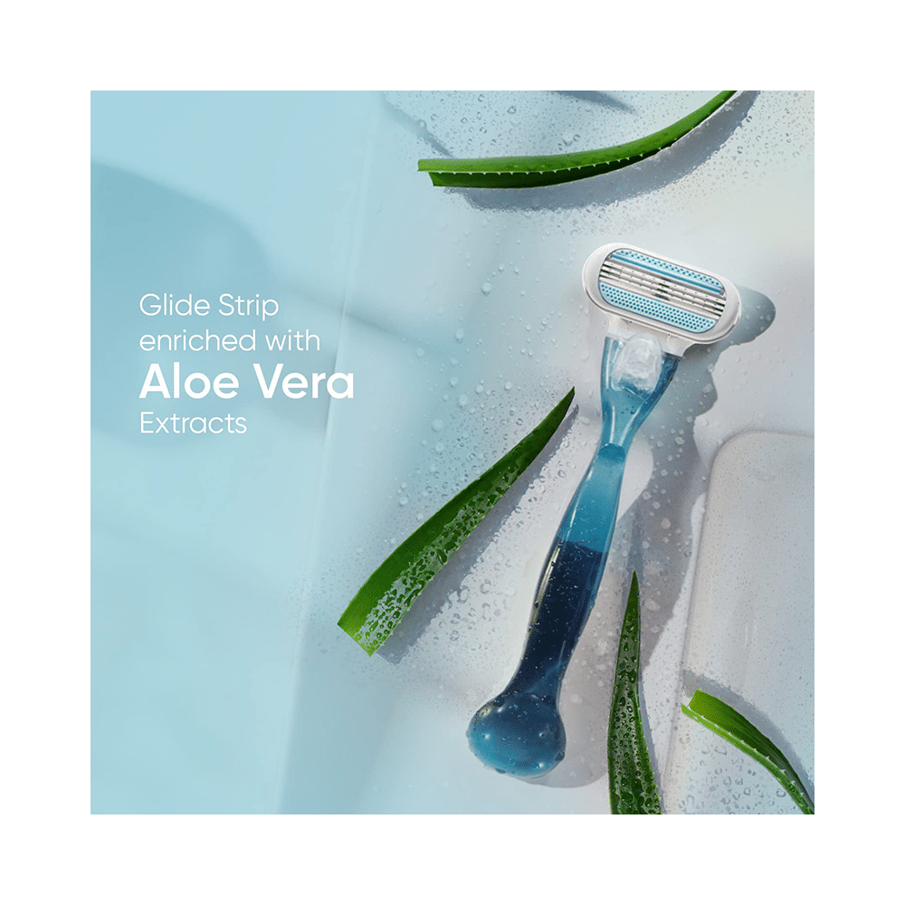 Combo Pack of Whisper Ultra Clean with Herbal Oil Sanitary Pads XL+ (50 Each) & Gillette Venus Smooth Razor - Image 8