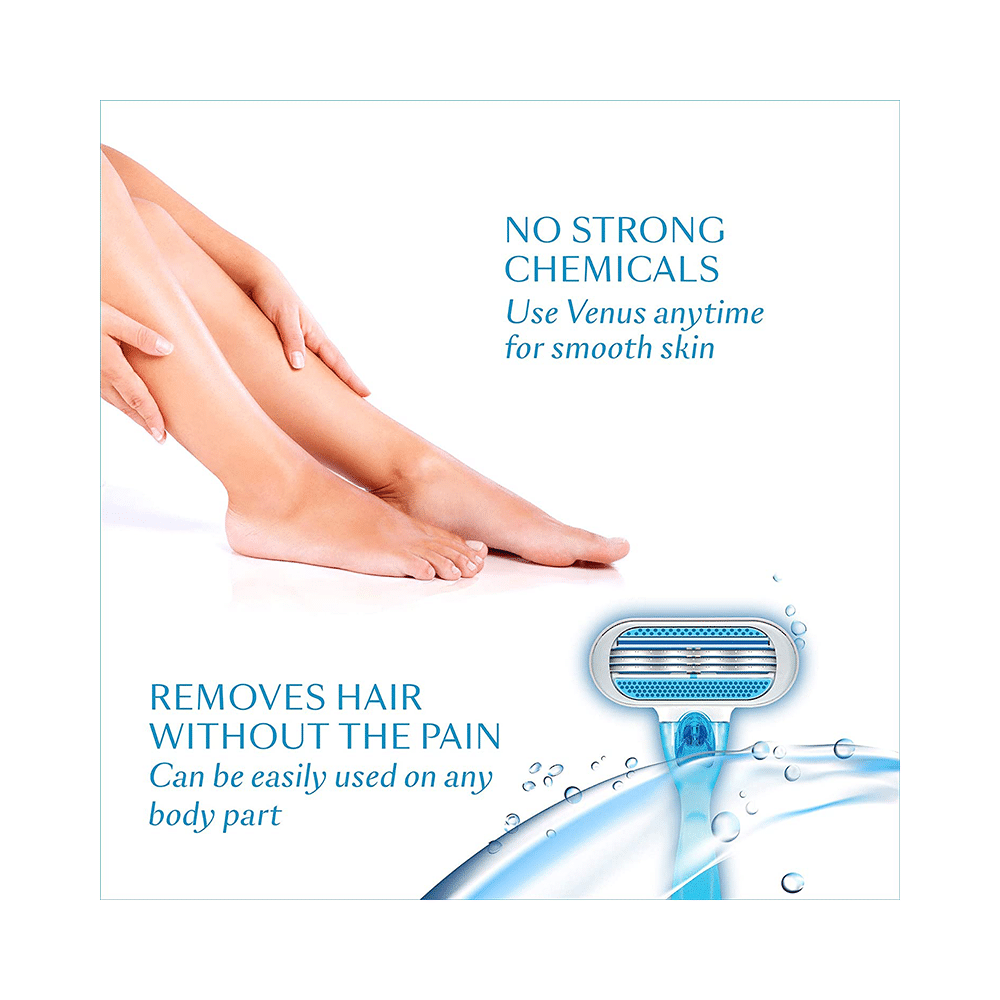 Combo Pack of Whisper Ultra Clean with Herbal Oil Sanitary Pads XL+ (50 Each) & Gillette Venus Smooth Razor - Image 13