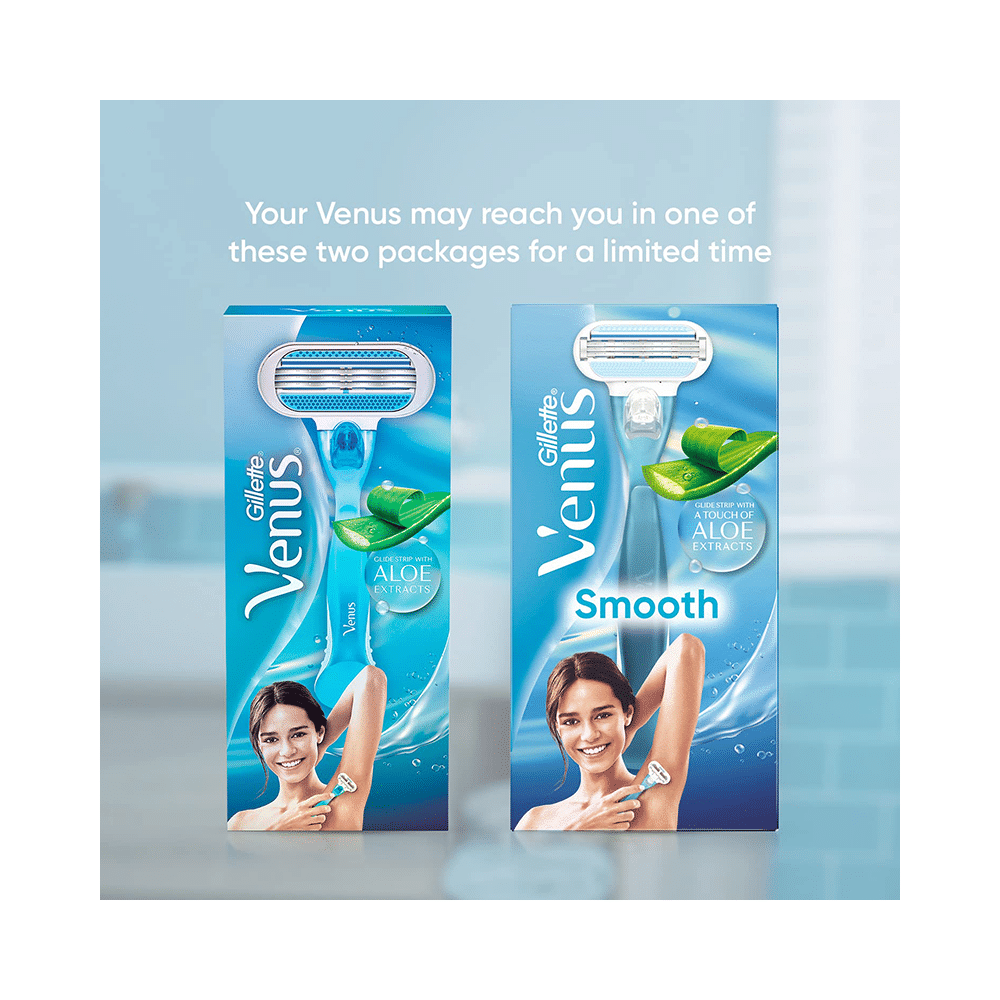 Combo Pack of Whisper Ultra Clean with Herbal Oil Sanitary Pads XL+ (50 Each) & Gillette Venus Smooth Razor - Image 7