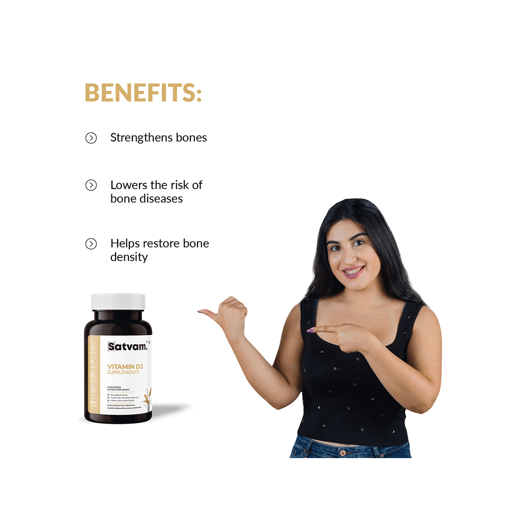 Satvam Vitamin D3 Supplements Tablet - Image 6