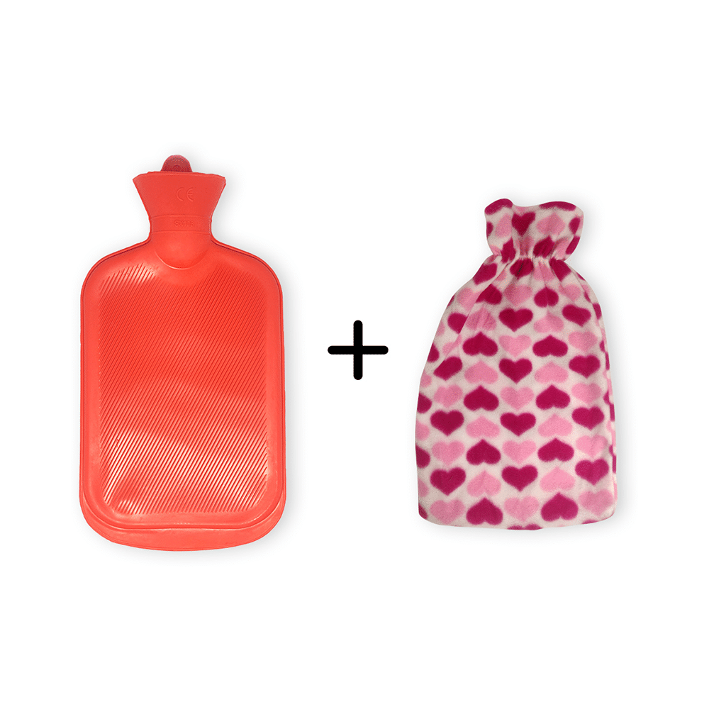 Sahyog Wellness Red Hot Water Bottle/Bag with Cover-Cover Color May Vary - Image 1