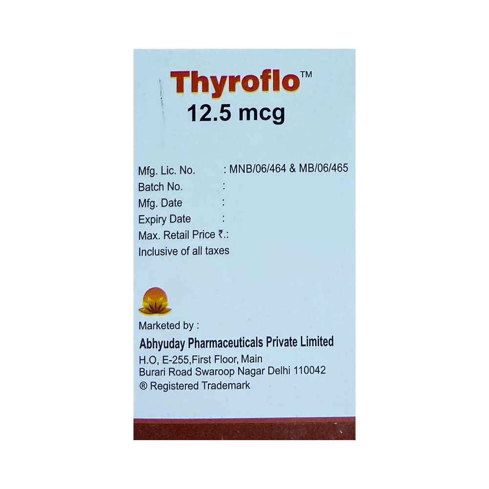 Thyroflo 12.5mcg Tablet - Image 3