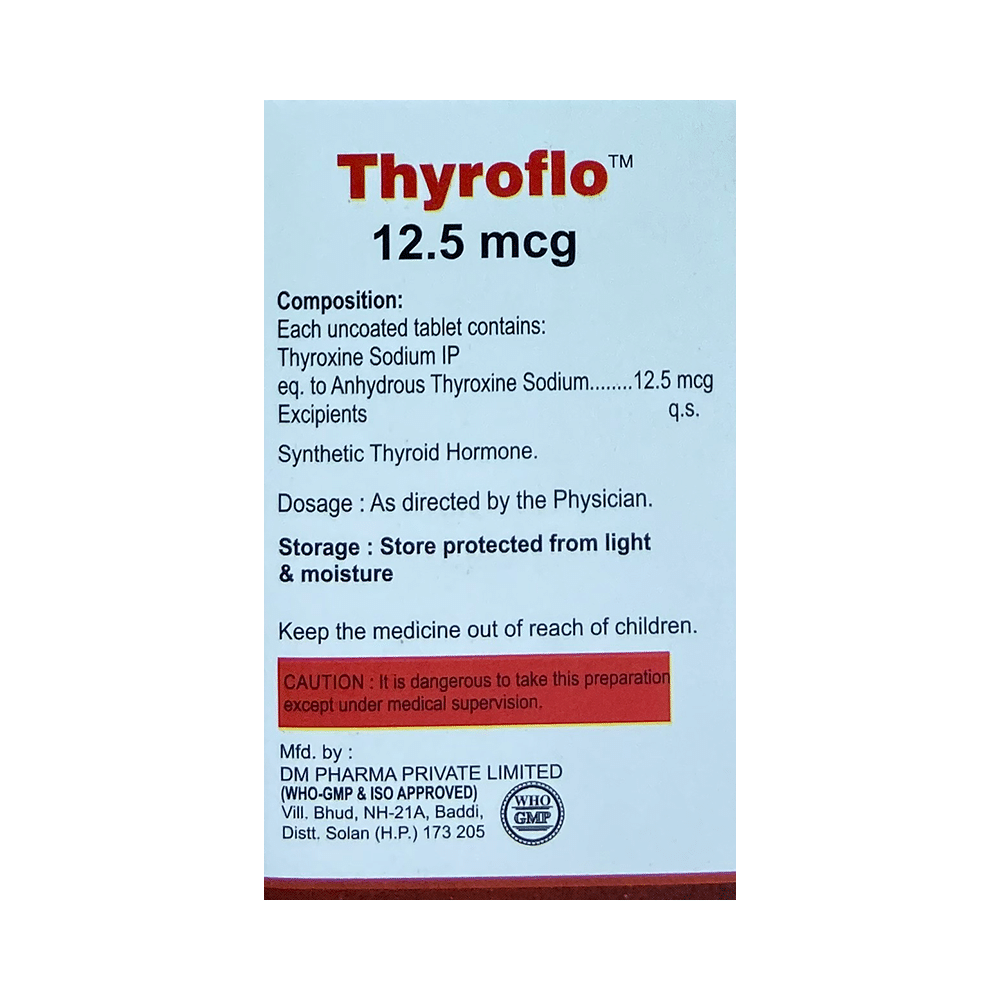 Thyroflo 12.5mcg Tablet - Image 2