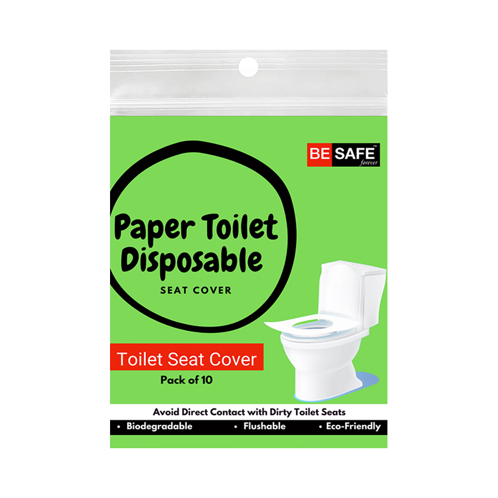 Be Safe Forever Disposable Paper Toilet Seat Cover (10 Each) Green - Image 1