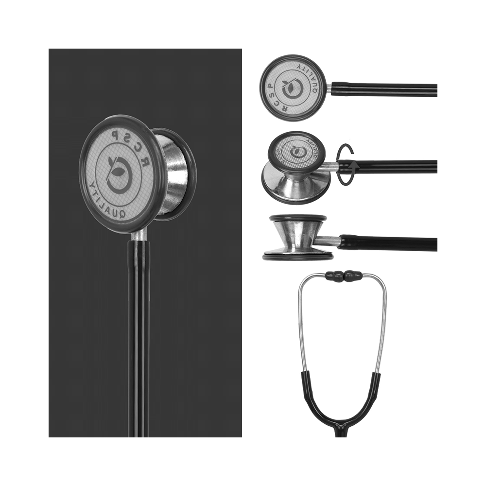 RCSP Dual Head Stethoscope Black - Image 4