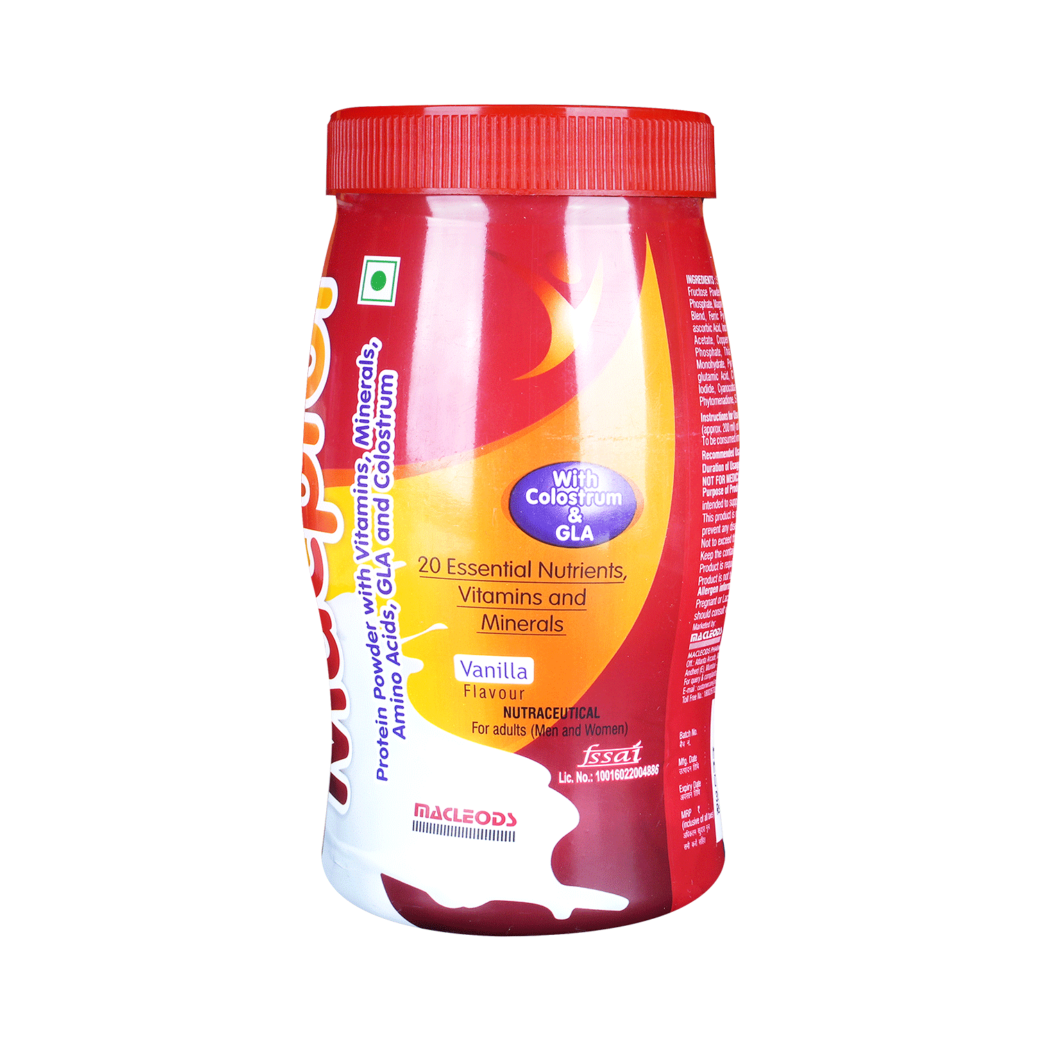 Macprot Protein with Vitamins & Minerals | Flavour Vanilla Powder - Image 2