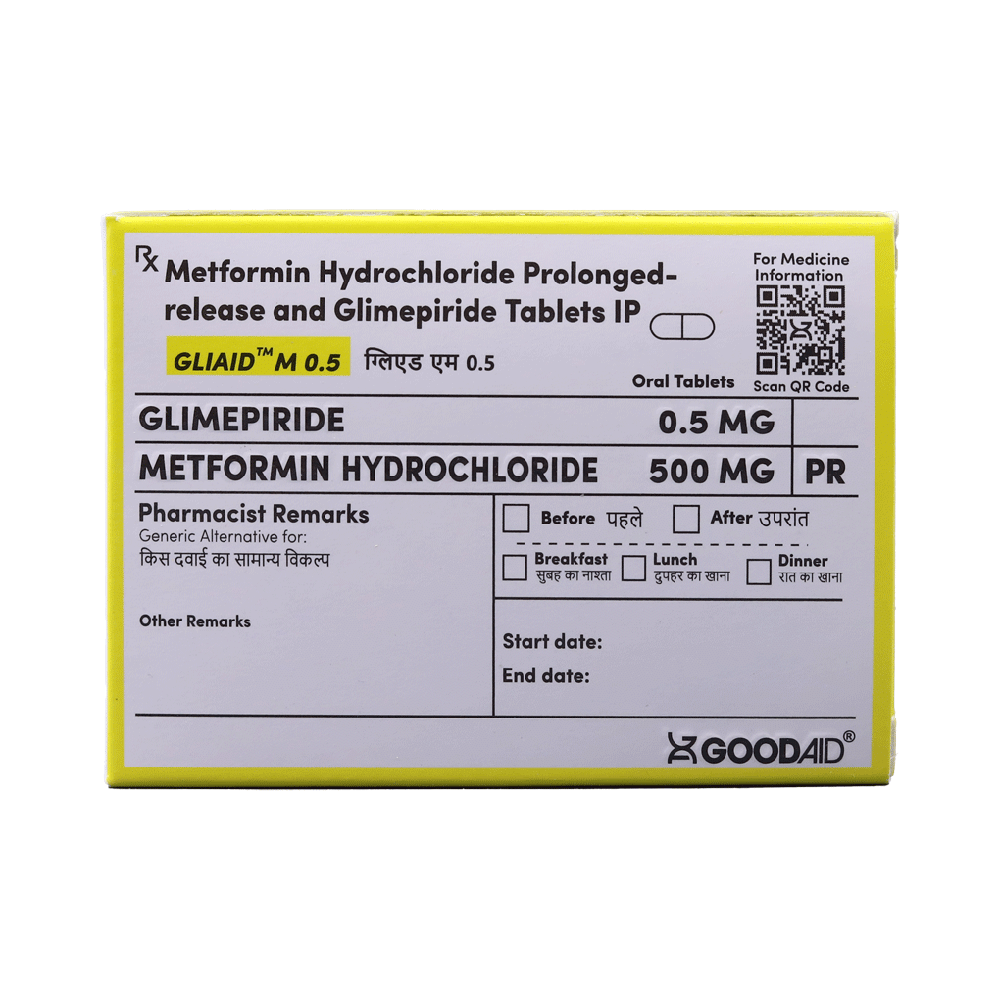 Gliaid M 0.5 Tablet PR