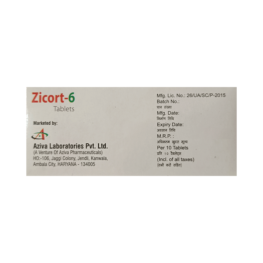 Zicort 6 Tablet - Image 3