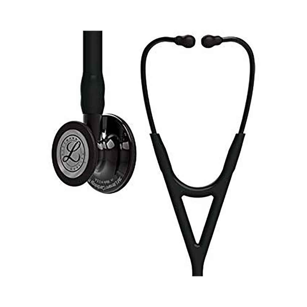 3M Littmann 6162 Cardiology IV Smoke Finish Chestpiece Black Tube Stethoscope 27inch - Image 2