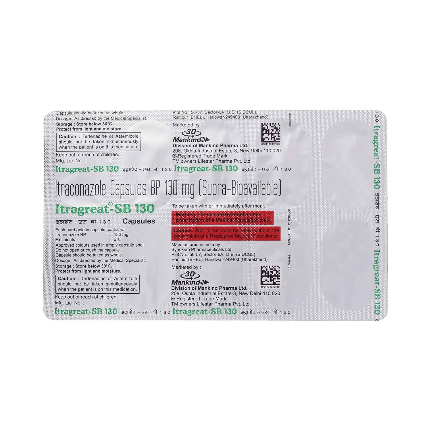 Itragreat SB 130mg Capsule - Image 5