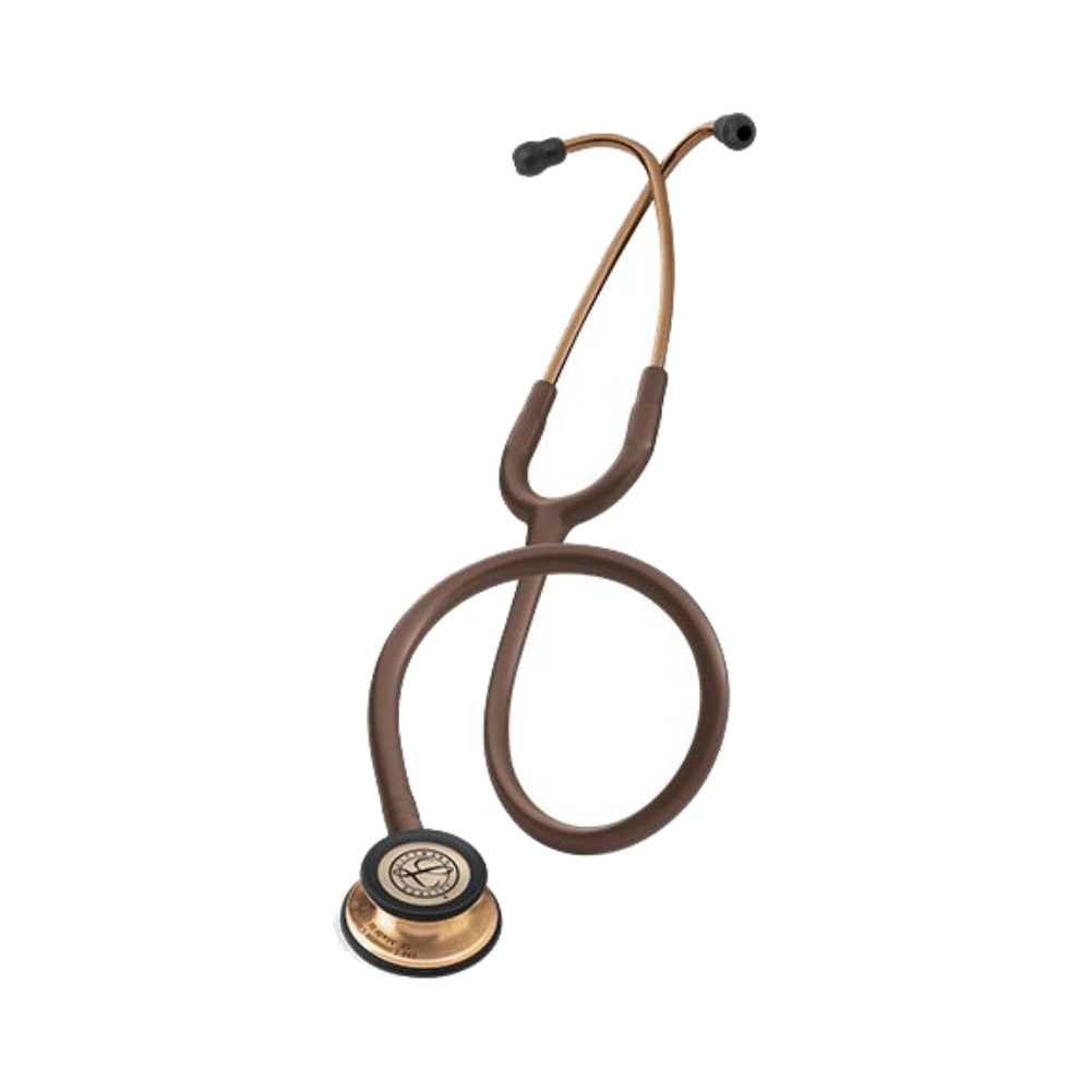 3M Littmann 5809 Classic III Stethoscope, Copper-Finish Chestpiece, Chocolate Tube, 27 Inch - Image 2