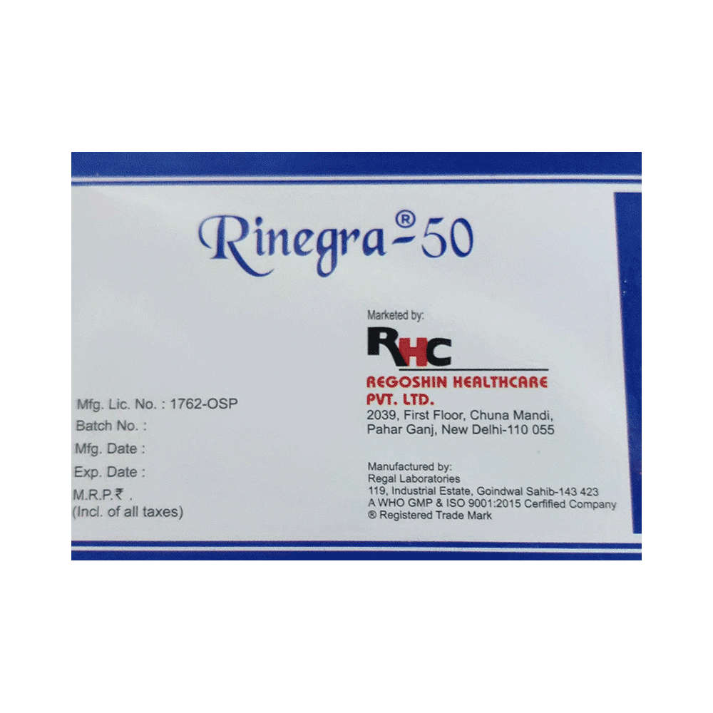 Rinegra 50 Tablet - Image 2