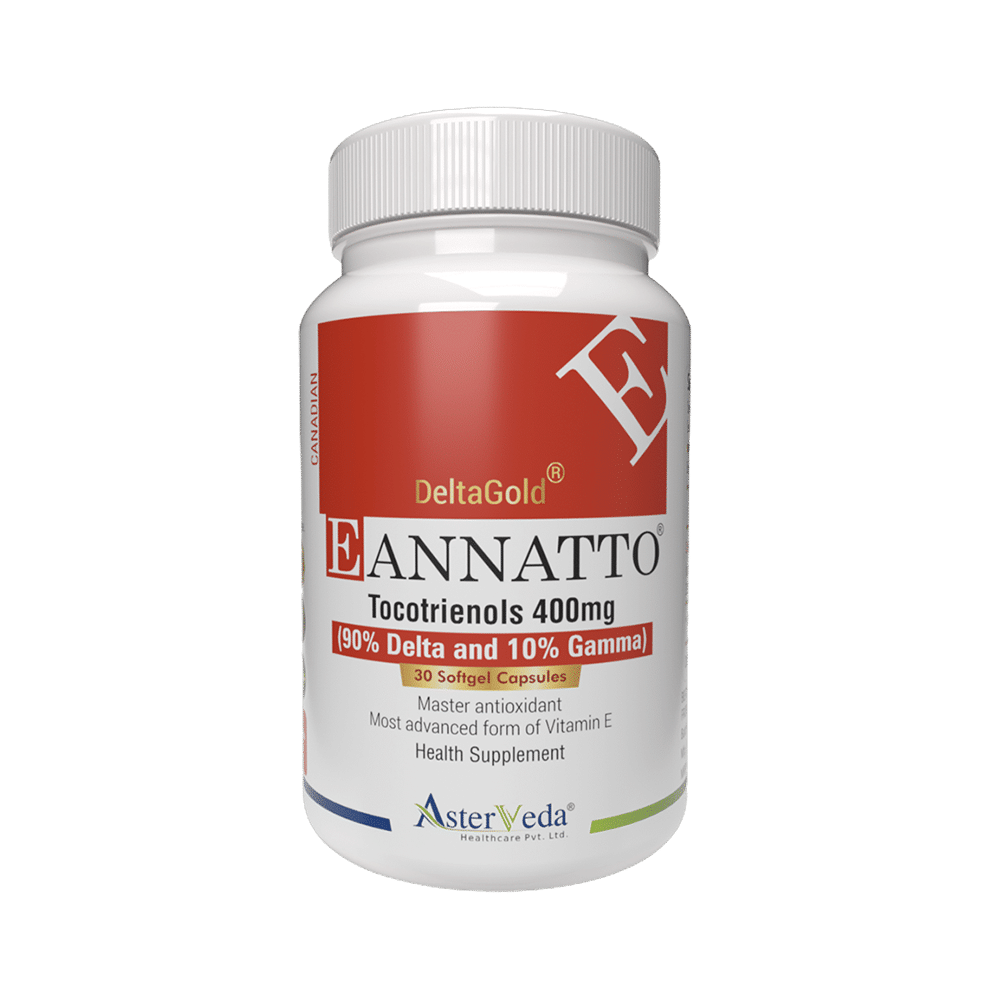 Delta Gold Eannatto Tocotrienols 400mg Softgel Capsules