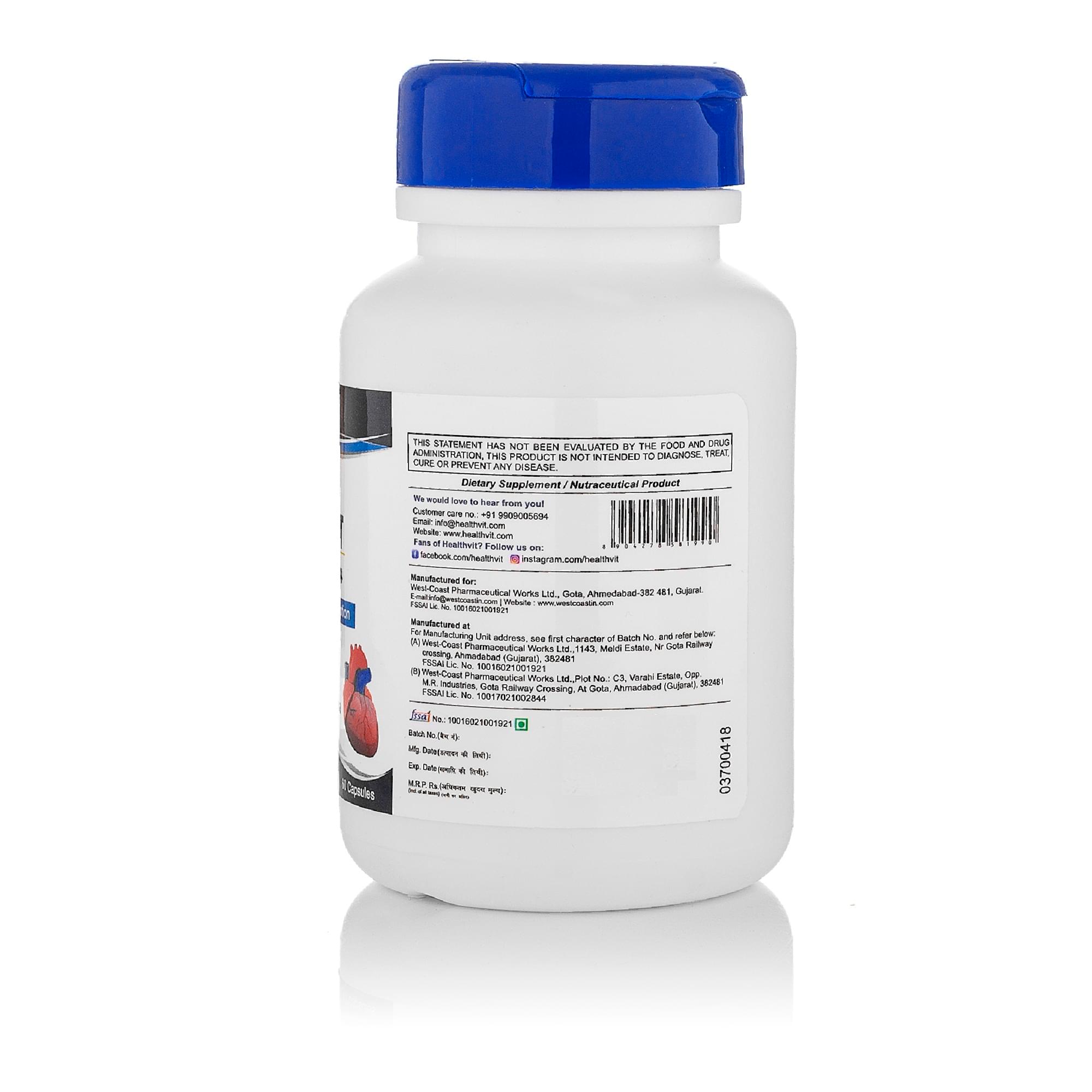 HealthVit Co-Qvit 200mg | For Energy, Stamina, Heart Health & Antioxidant Support | Capsule - Image 3