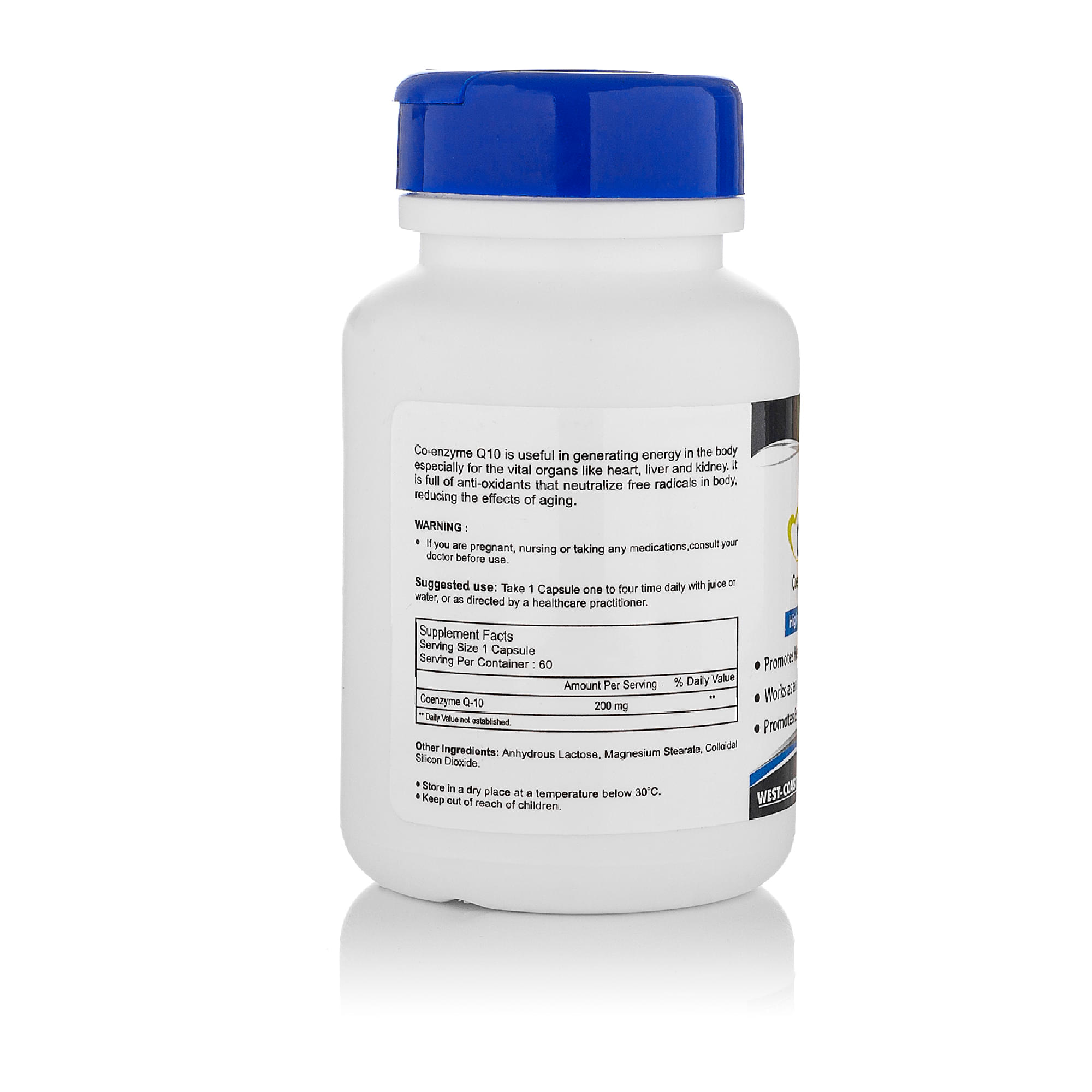 HealthVit Co-Qvit 200mg | For Energy, Stamina, Heart Health & Antioxidant Support | Capsule - Image 2