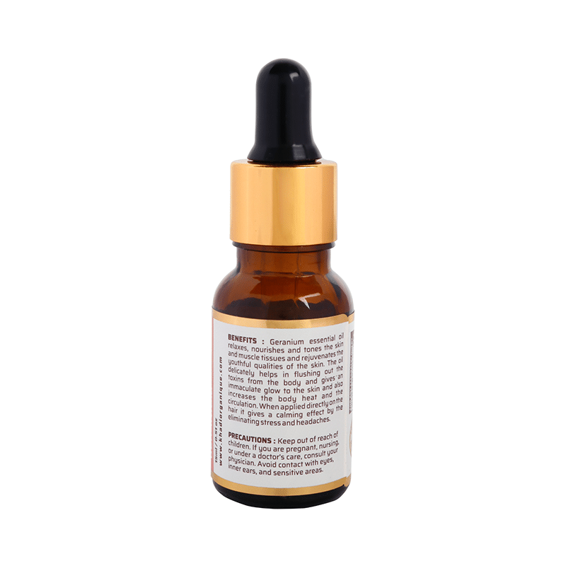 Khadi Organique Geranium Essential Oil - Image 3