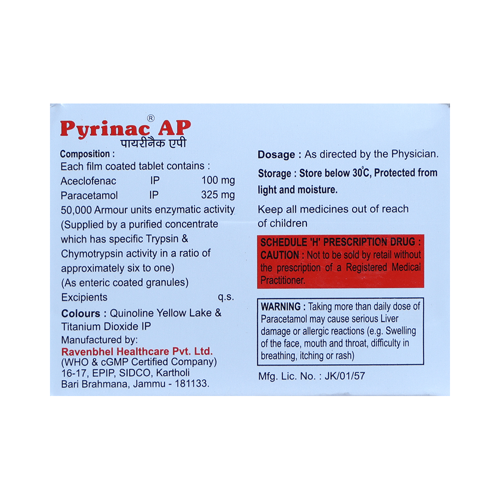 Pyrinac AP 100mg/325mg Tablet - Image 2