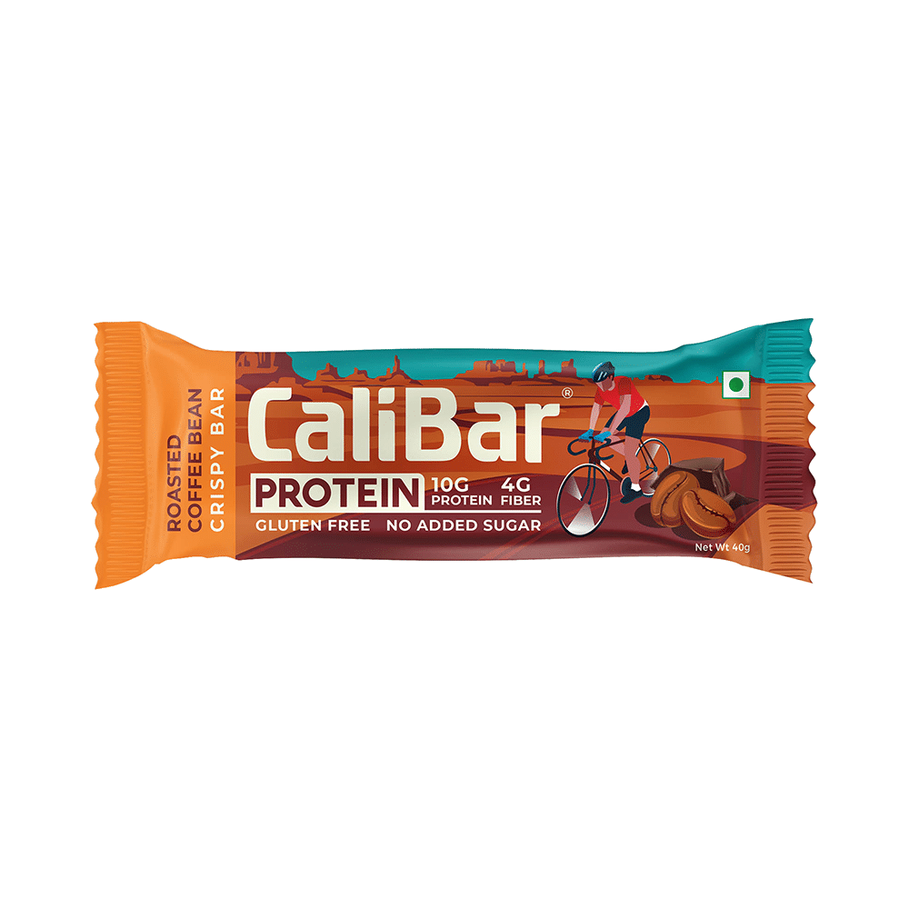 CaliBar Protein Crispy Bar (40gm Each) Roasted Coffee Bean - Image 3