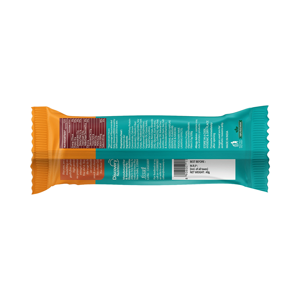 CaliBar Protein Crispy Bar (40gm Each) Roasted Coffee Bean - Image 4