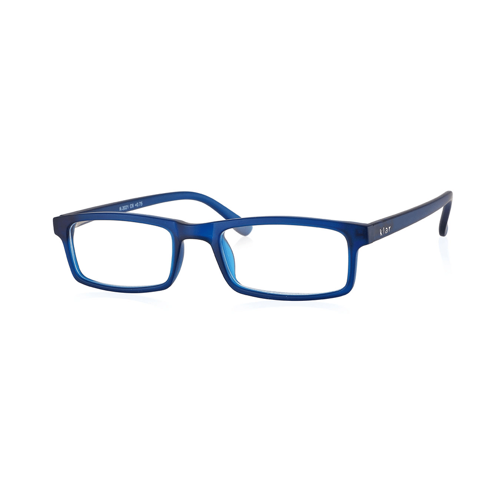 Klar Eye K 3021 Full Rim Rectangle Reading Glasses for Men and Women Blue Optical Power +1.25 - Image 1