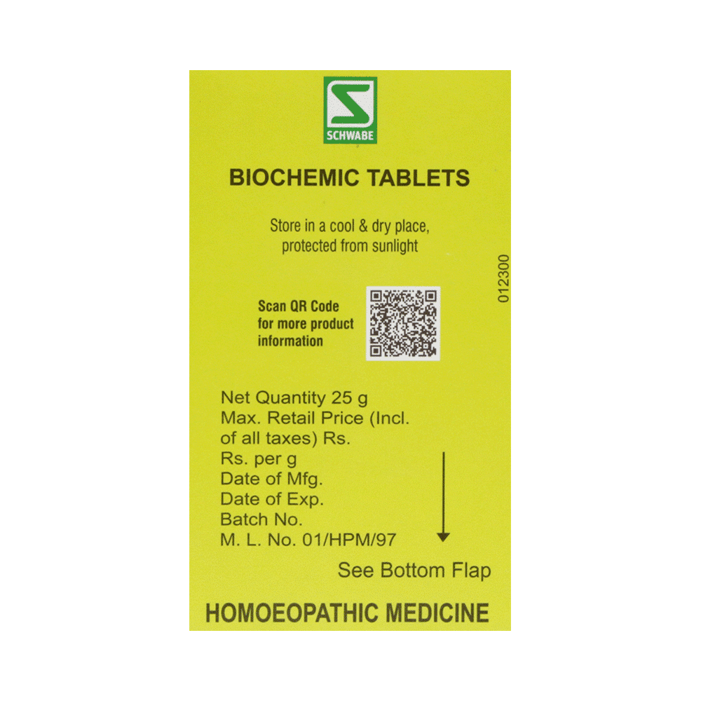 Dr Willmar Schwabe India Calcarea Sulphurica Biochemic Tablet 12X - Image 3