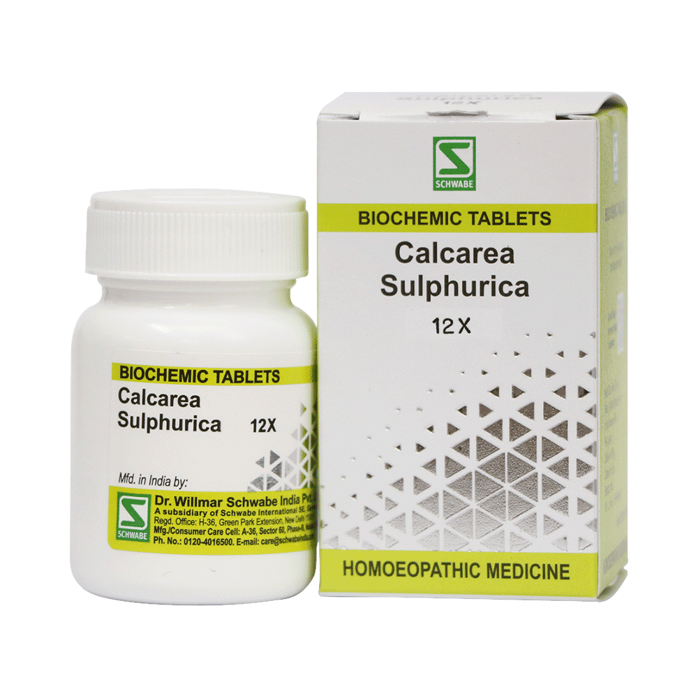 Dr Willmar Schwabe India Calcarea Sulphurica Biochemic Tablet 12X - Image 4