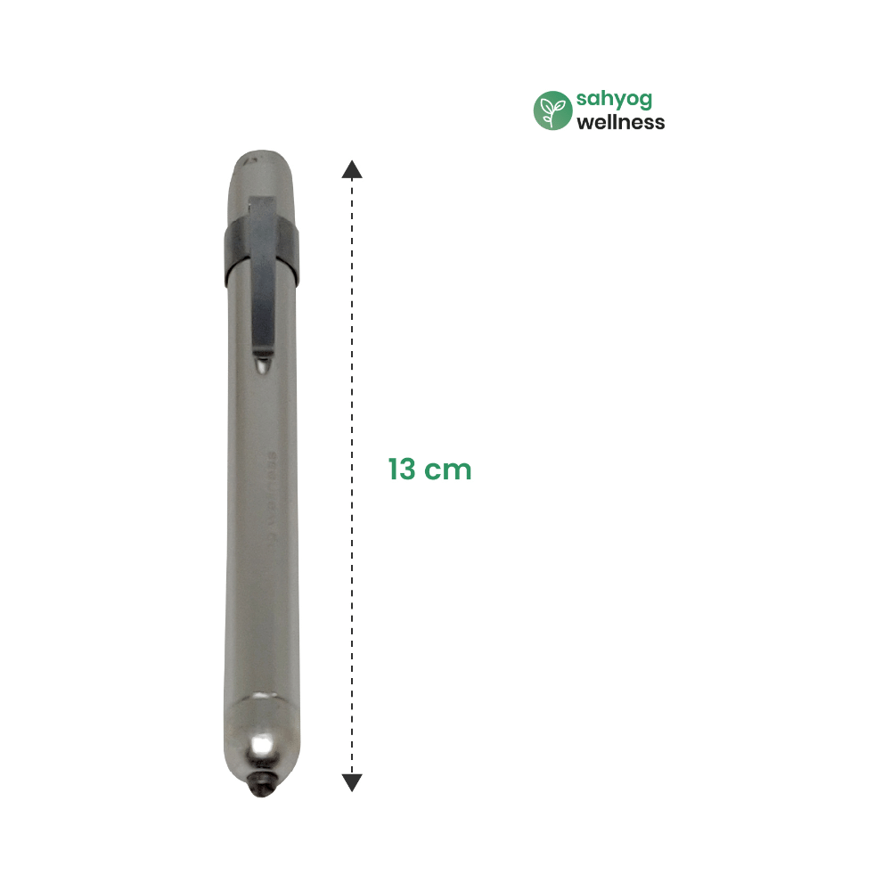 Sahyog Wellness Metal Mini Medical Pocket Pen Torch with Yellow Light - Image 4