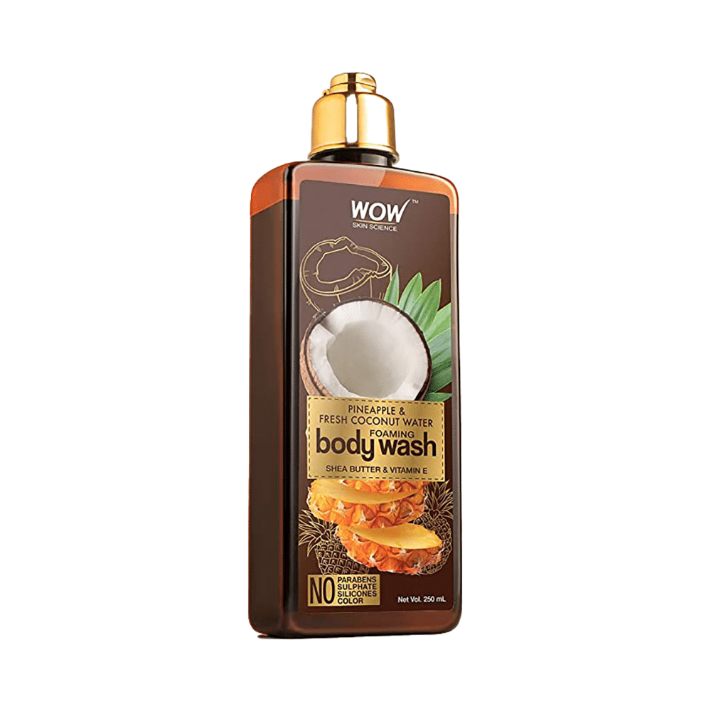 WOW Skin Science Pineapple & Fresh Coconut Water Foaming Body Wash - Image 1