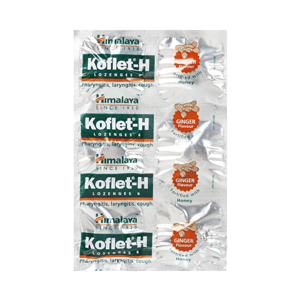 Himalaya Koflet H Cough Lozenges|Relieves Cough& Sore Throat I Ginger - Image 2