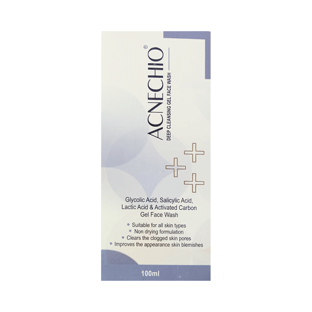Acnechio Deep Cleansing Gel Face Wash | With Salicylic & Glycolic Acid for Blemishes - Image 1