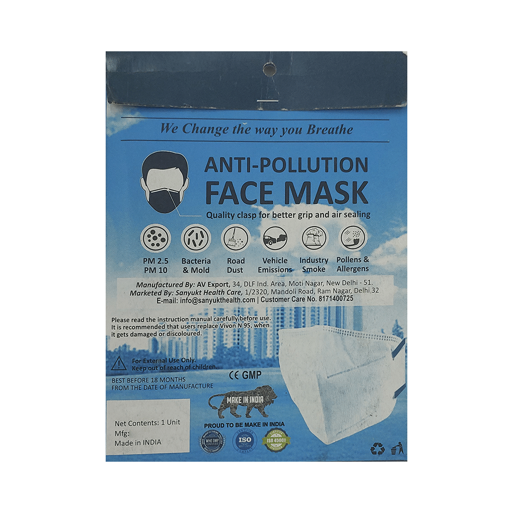 Vivon N-95 Anti Pollution Face Mask - Image 2