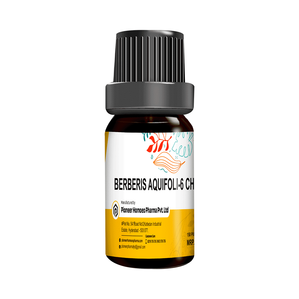 Pioneer Pharma Berberis Aquifoli Globules Pellet Multidose Pills 6 CH