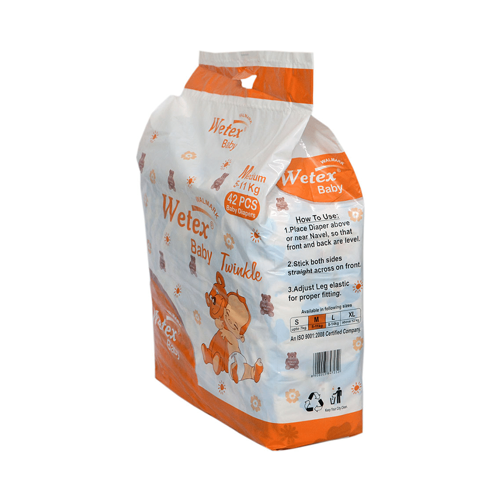 Wetex Medium Twinkle Baby Diaper - Image 3