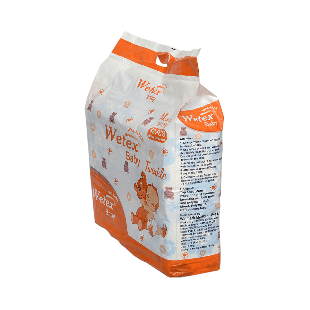 Wetex Medium Twinkle Baby Diaper - Image 2