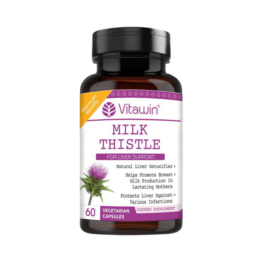 Vitawin Milk Thistle 500mg Vegetarian Capsule - Image 1