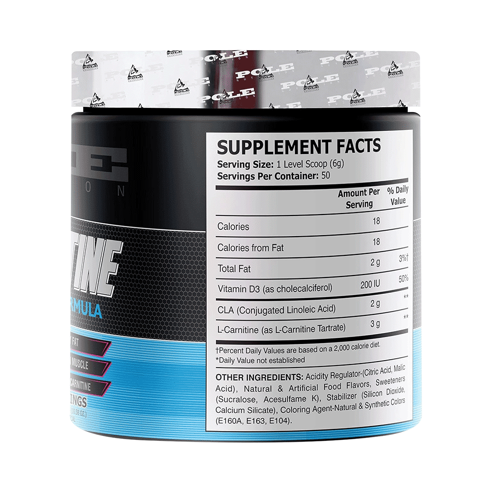 Pole Nutrition CLA + Carnitine Powder Blue Raspberry - Image 2