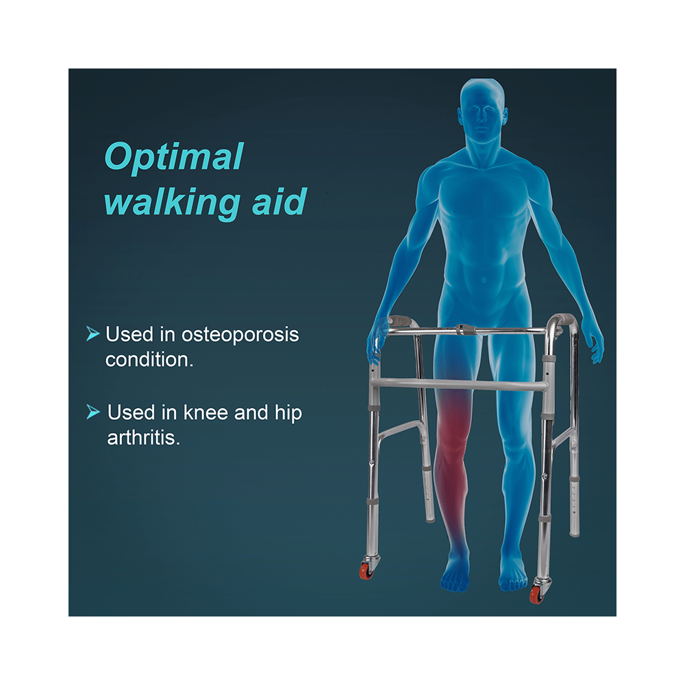 Tynor L 28 Walker with Front Wheels Universal - Image 2