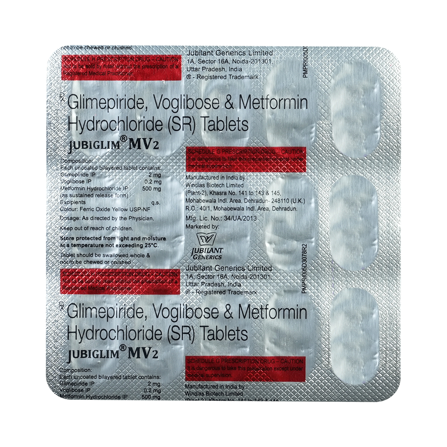 Jubiglim MV 2 Tablet SR - Image 4