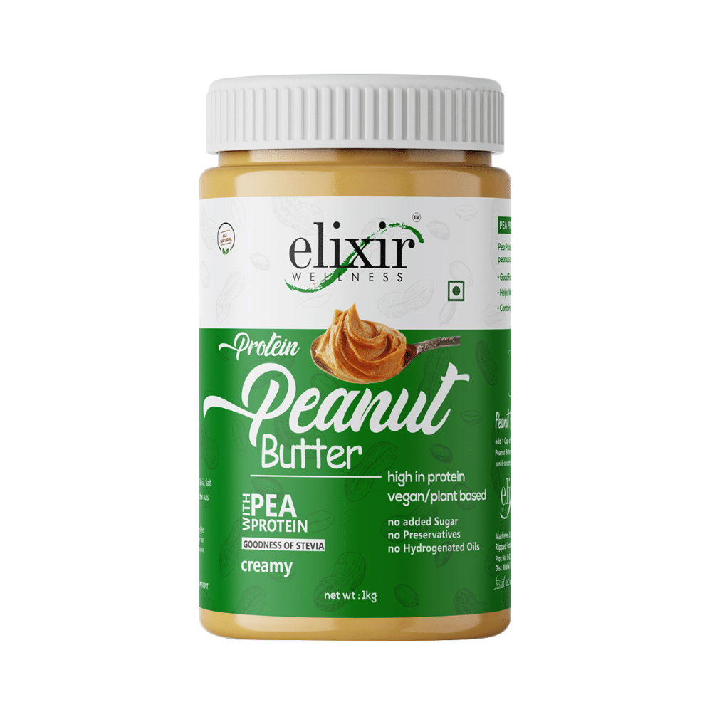 Elixir Wellness Vegan Protein Peanut Butter Creamy - Image 1