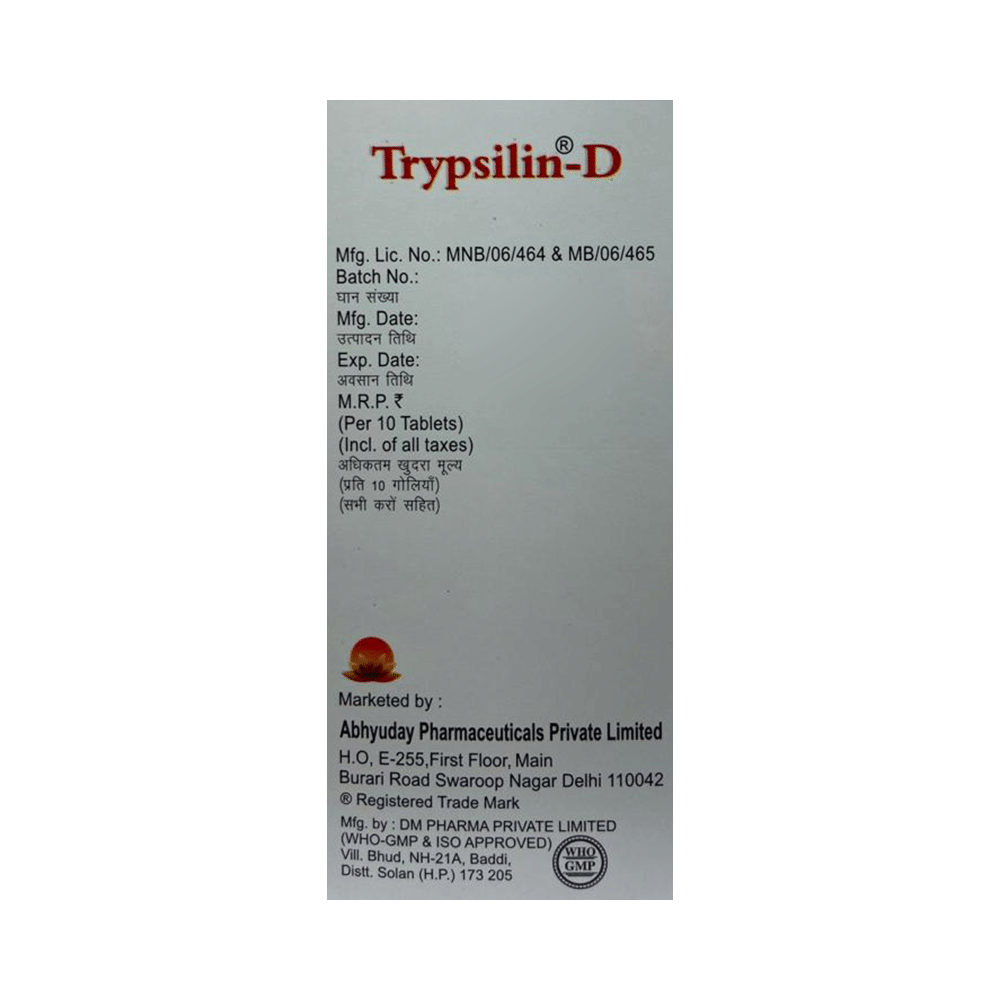 Trypsilin-D Tablet - Image 2