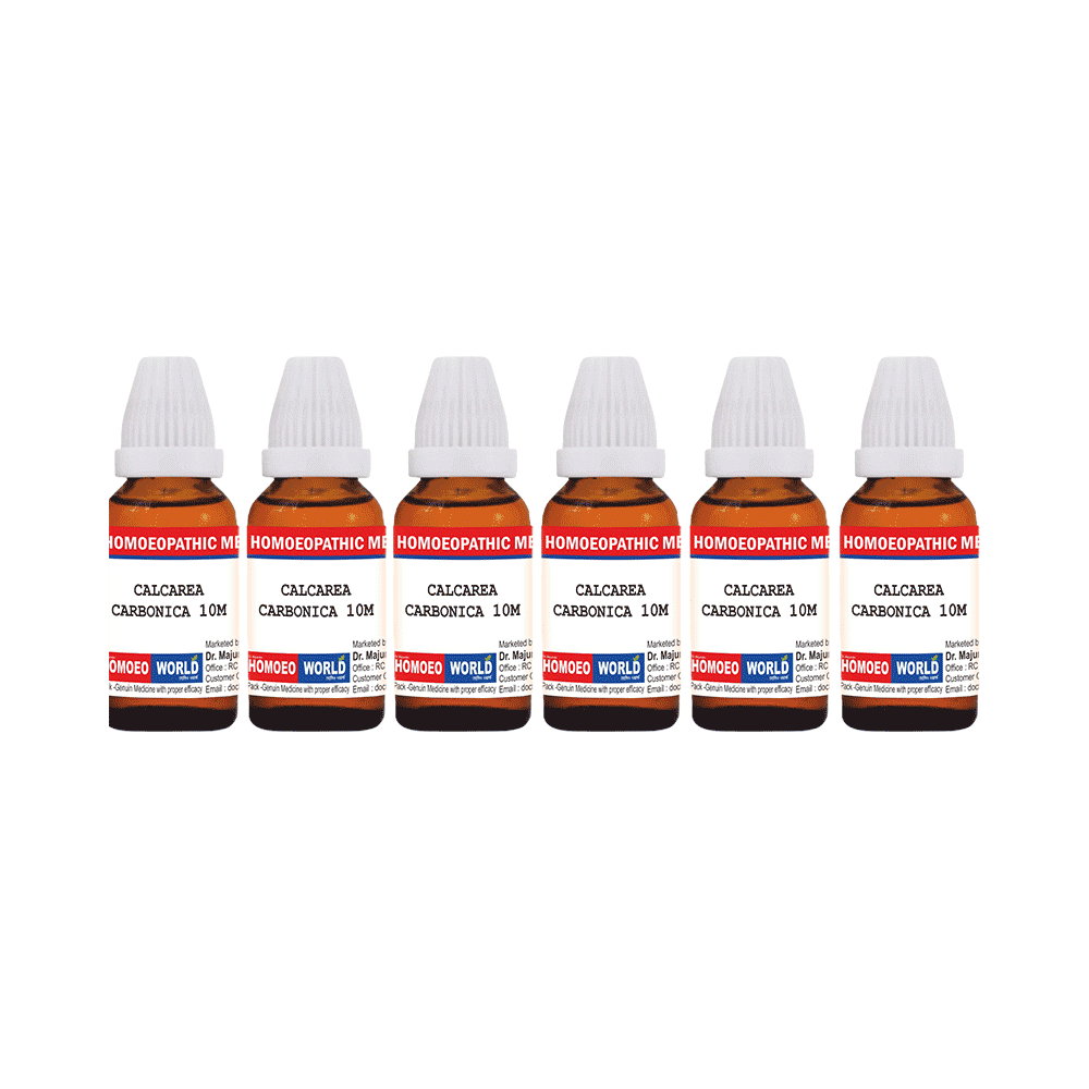 Dr. Majumder Homeo World Calcarea Carbonica Dilution (30ml Each) 10M - Image 1