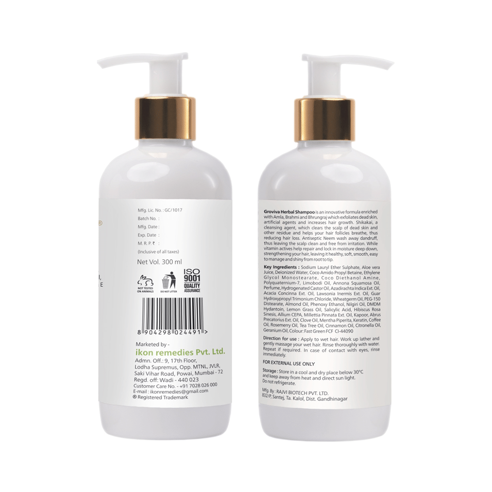 Groviva Herbal Shampoo (300ml Each) - Image 2