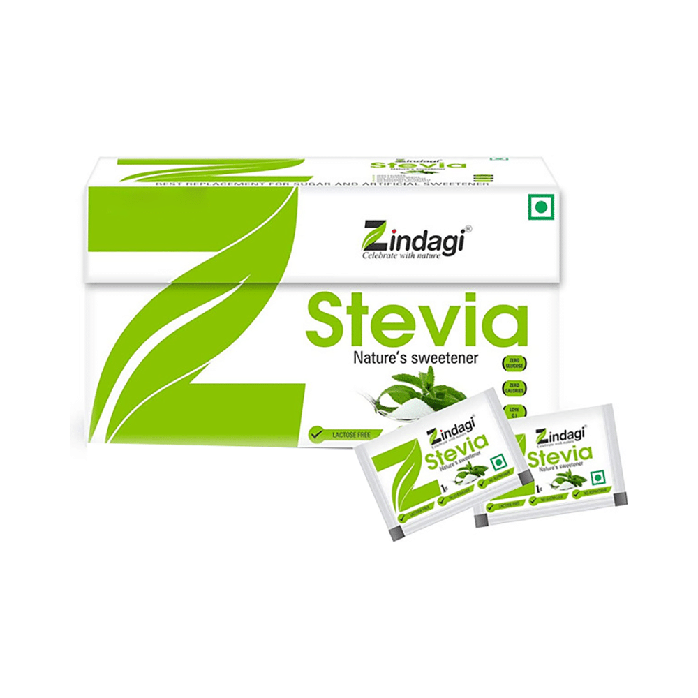 Zindagi Stevia Nature's Sweetener Sachet for Diabetics - Image 1