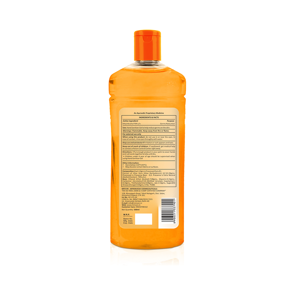 Aryanveda Body Guard Hand Sanitizer/Cleanser with Orange Fragrance - Image 2